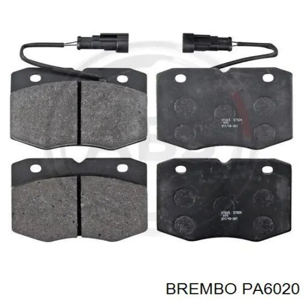 Передние тормозные колодки PA6020 Brembo