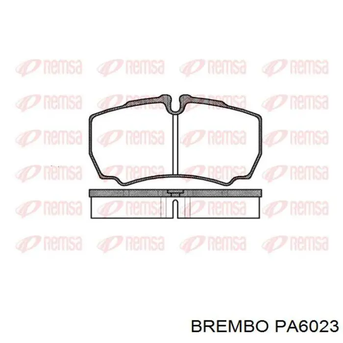 Задние дисковые колодки Brembo PA6023