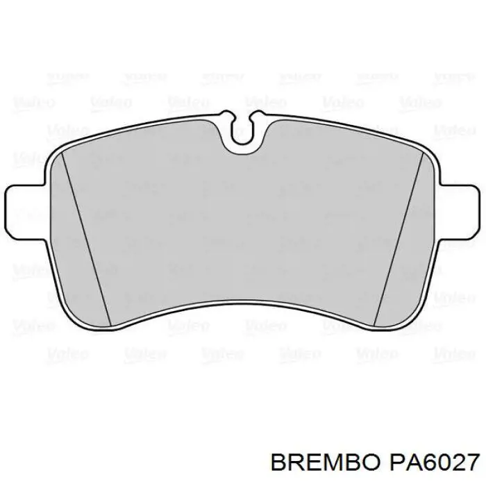PA6027 Brembo Колодки тормозные дисковые комплект