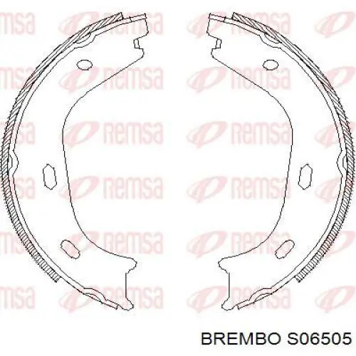 Барабанные колодки Brembo S06505