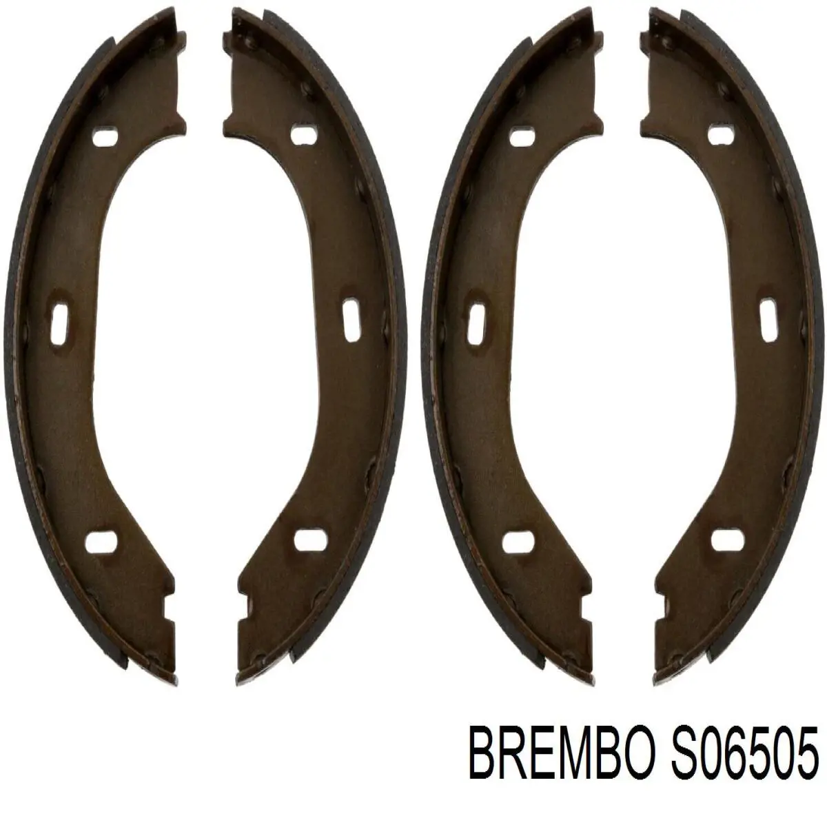 Купить S06505 Brembo Задние барабанные тормозные колодки