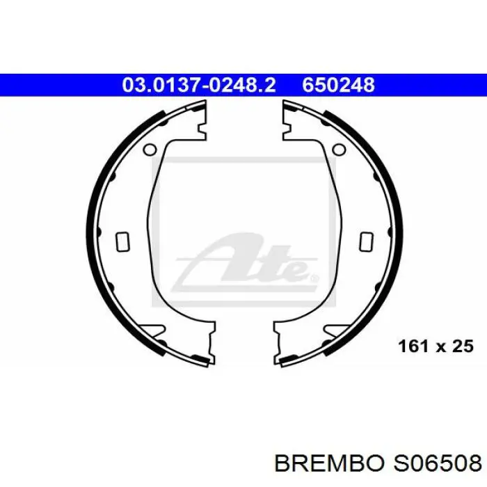 Колодки ручника S06508 Brembo