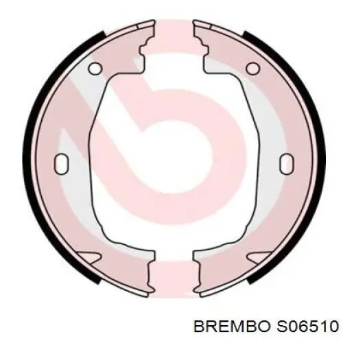 S06510 Brembo колодки ручника (стояночного тормоза)