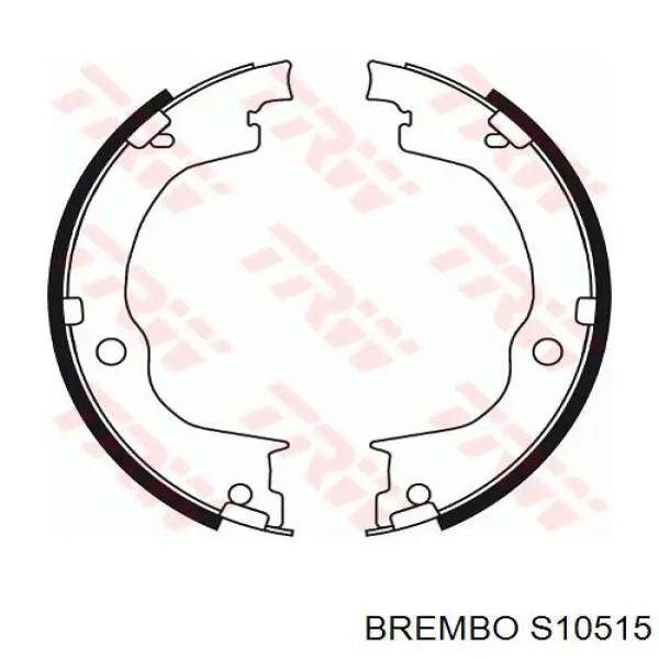 Купить S10515 Brembo Колодки ручника/стояночного тормоза