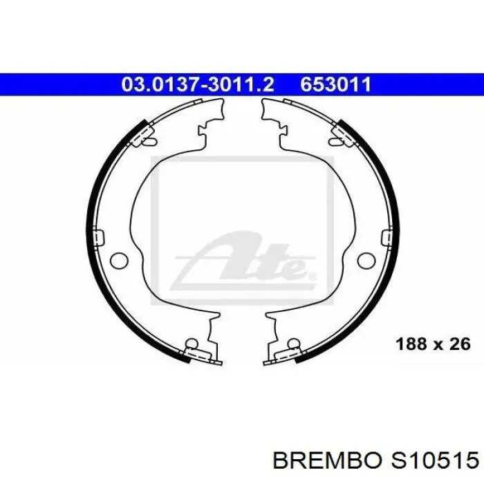 Колодки ручника S10515 Brembo