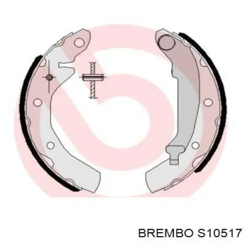 Задние барабанные колодки S10517 Brembo