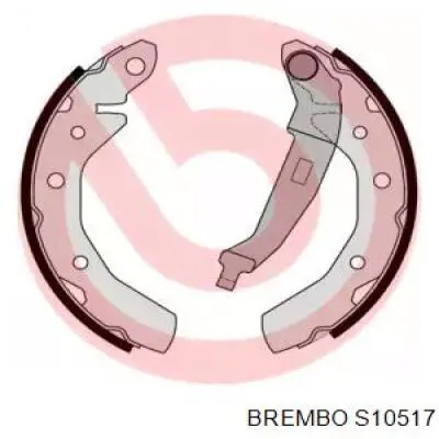S10517 Brembo sapatas do freio traseiras de tambor