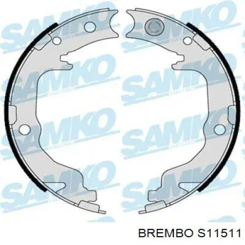 Купить S11511 Brembo Колодки ручника/стояночного тормоза