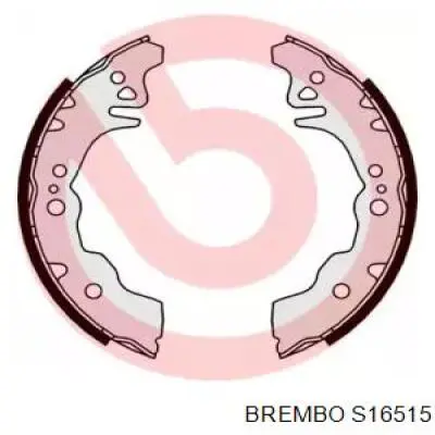 Задние барабанные колодки S16515 Brembo