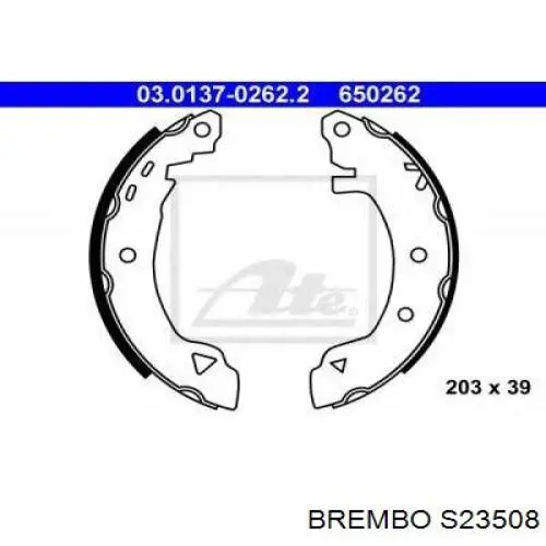 Барабанные колодки Brembo S23508