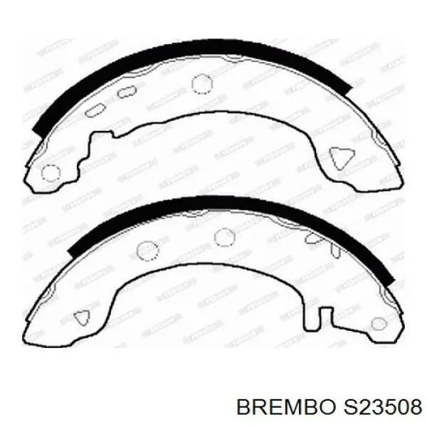 S23508 Brembo Барабанные тормозные колодки