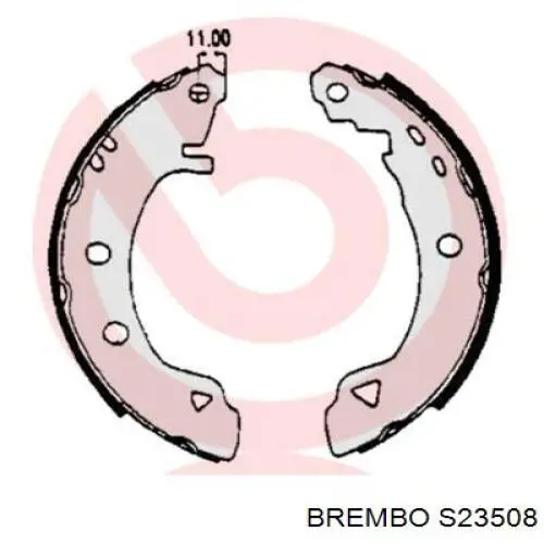 S 23 508 Brembo колодки тормозные задние барабанные