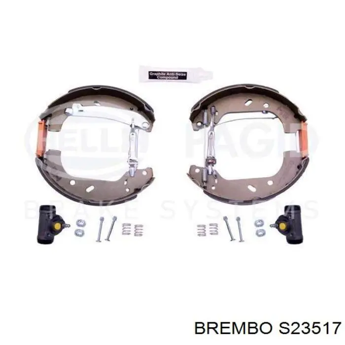 Задние барабанные колодки S23517 Brembo