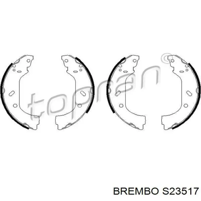Барабанные колодки Brembo S23517