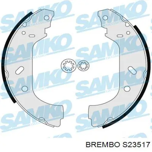 S23517 Brembo Барабанные тормозные колодки