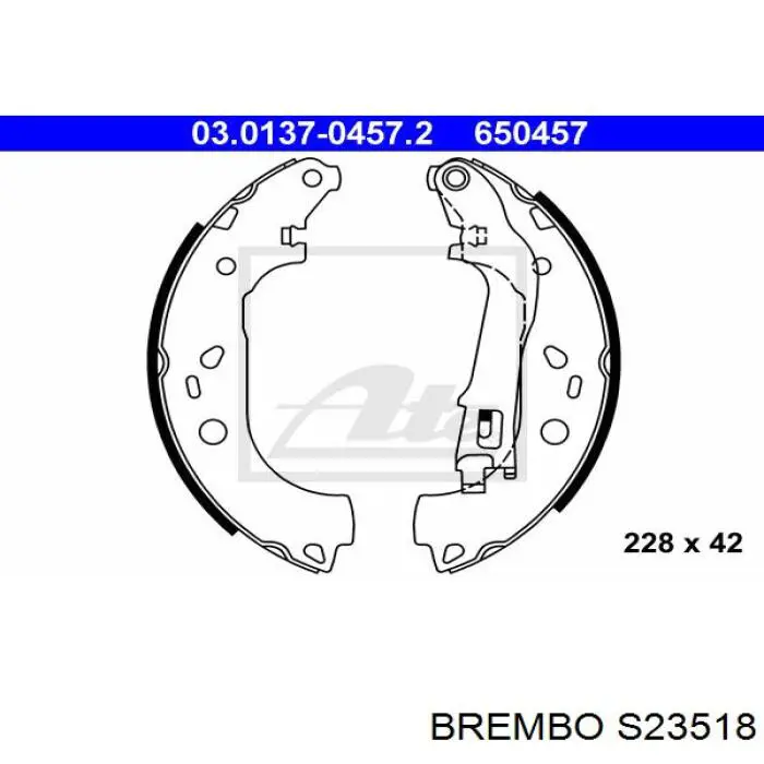 S23518 Brembo Барабанные тормозные колодки