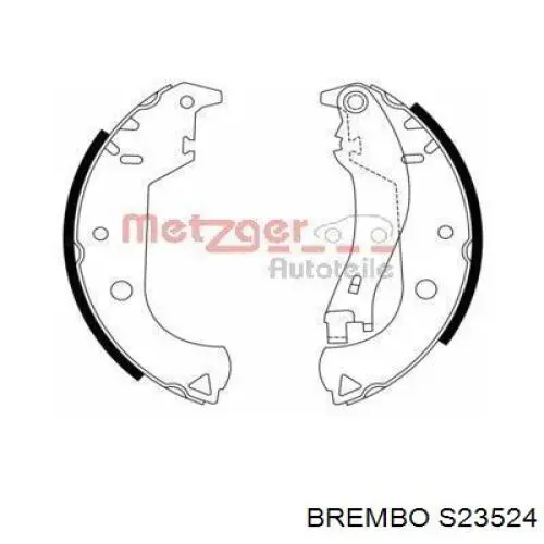 Барабанные колодки Brembo S23524