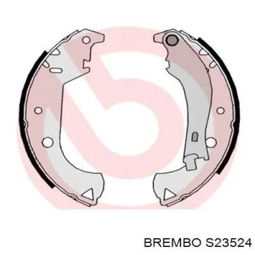 S23524 Brembo колодки тормозные задние барабанные