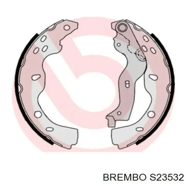 S23532 Brembo задние барабанные колодки