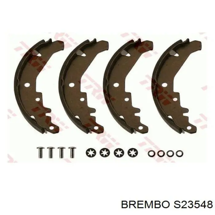 S23548 Brembo колодки тормозные задние барабанные