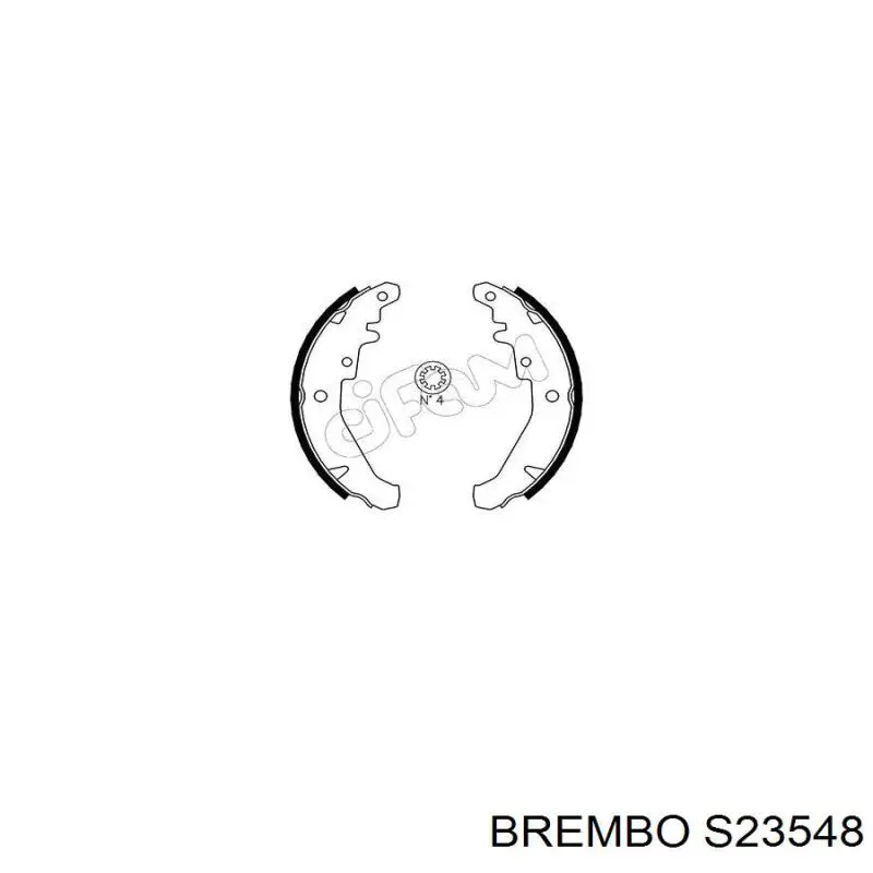 Барабанные колодки Brembo S23548