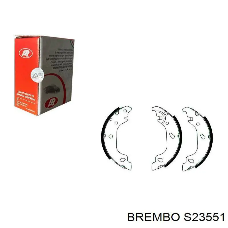 Барабанные колодки Brembo S23551