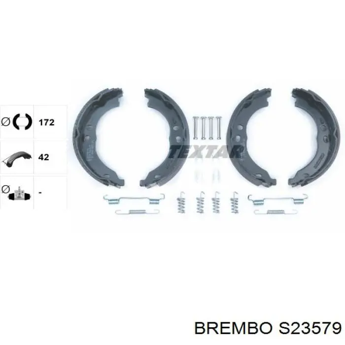 Купить S23579 Brembo Колодки ручника/стояночного тормоза