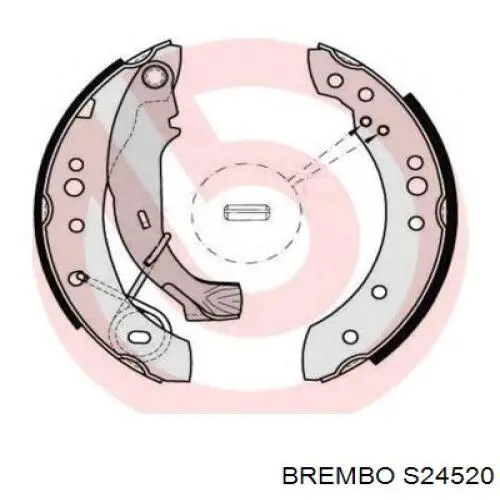 Купить S24520 Brembo Задние барабанные тормозные колодки