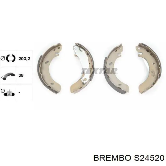 Барабанные колодки Brembo S24520