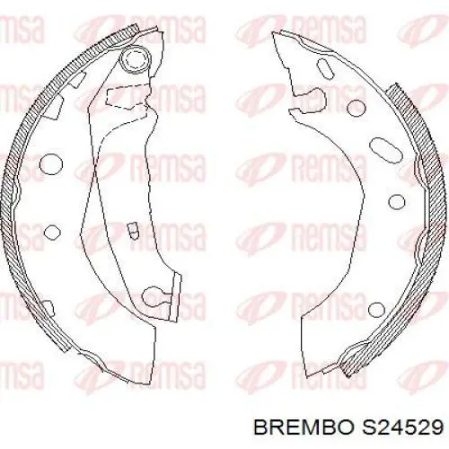 Тормоза рабочие задние ножные и тормозные барабаны Brembo S24529 цена, от 17.17 USD