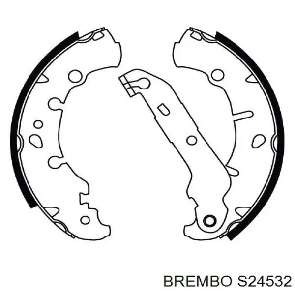 Задние барабанные колодки S24532 Brembo