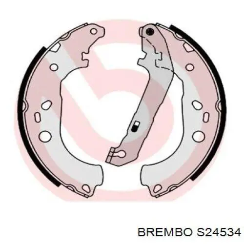 S24534 Brembo Барабанные тормозные колодки