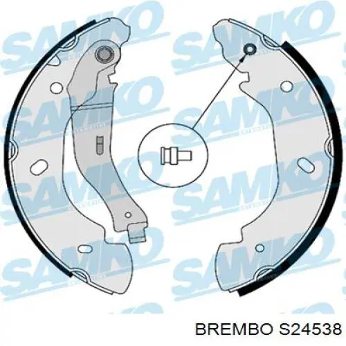 S24538 Brembo Барабанные тормозные колодки