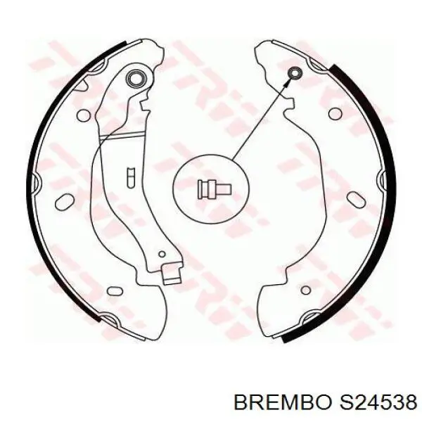 Задние барабанные колодки S24538 Brembo