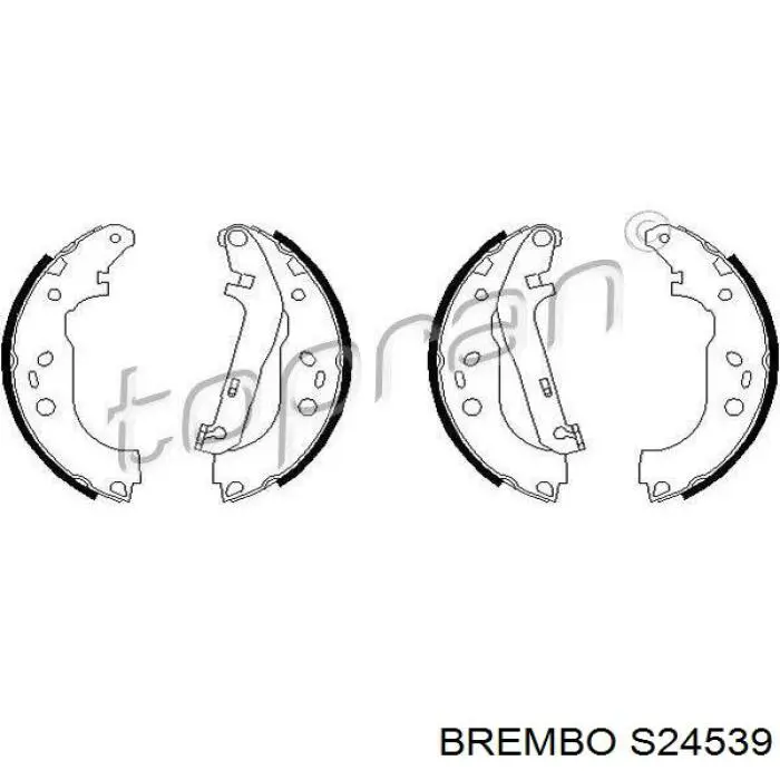 Задние барабанные колодки S24539 Brembo
