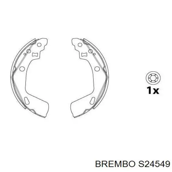 Купить S24549 Brembo Колодки ручника/стояночного тормоза