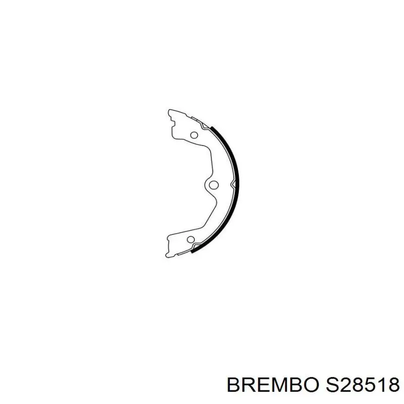 Купить S28518 Brembo Колодки ручника/стояночного тормоза