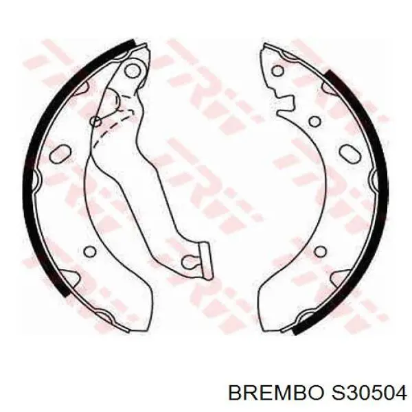 Задние барабанные колодки S30504 Brembo