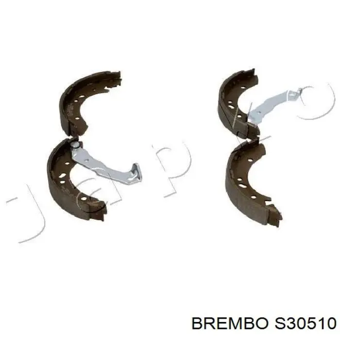 Купить S30510 Brembo Задние барабанные тормозные колодки