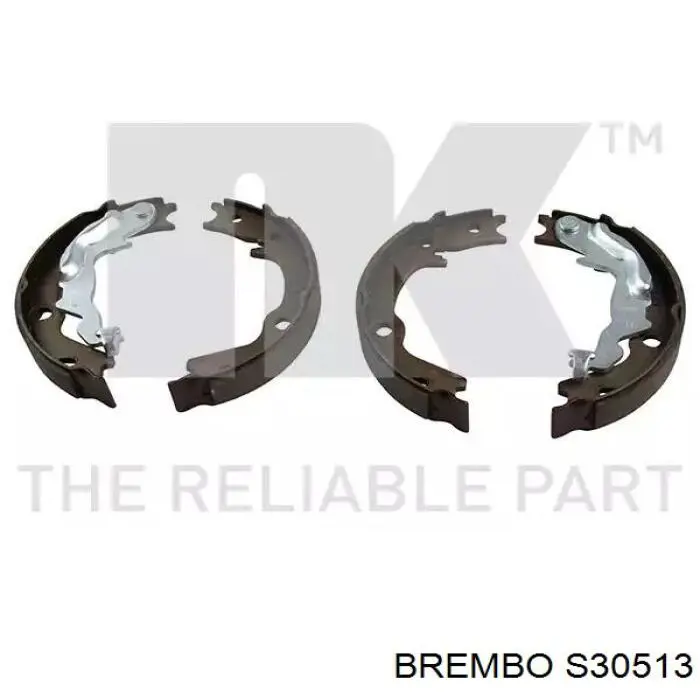 Купить S30513 Brembo Задние барабанные тормозные колодки
