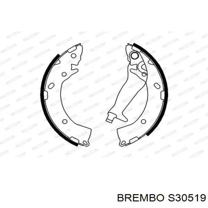 Тормоза рабочие задние ножные и тормозные барабаны Brembo S30519 цена, от 17.74 USD