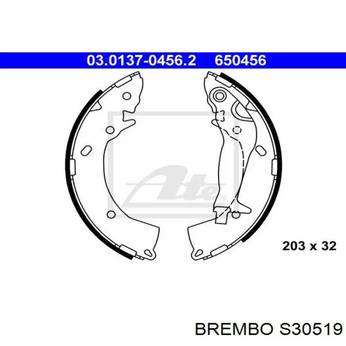 Барабанные колодки Brembo S30519