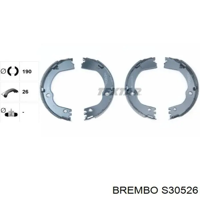 Купить S30526 Brembo Колодки ручника/стояночного тормоза