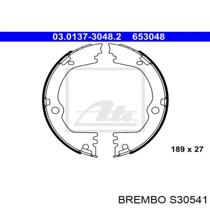 Колодки ручника S30541 Brembo