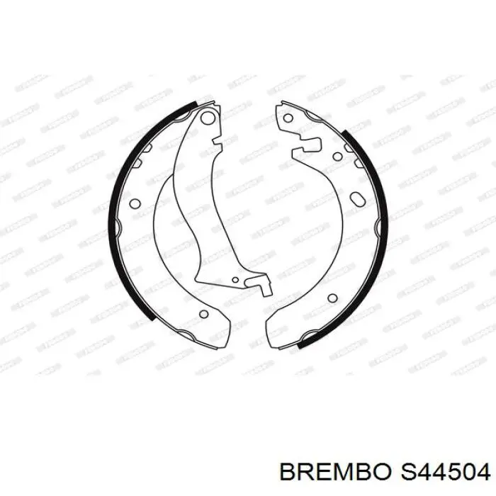 Задние барабанные колодки S44504 Brembo