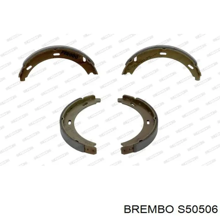 S50506 Brembo колодки ручника (стояночного тормоза)