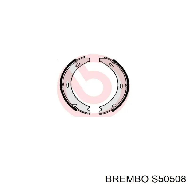 S 50 508 Brembo колодки ручника (стояночного тормоза)