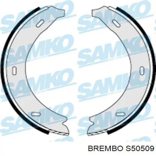 Тормозные колодки стояночного тормоза Brembo S50509 цена, от 14.92 USD