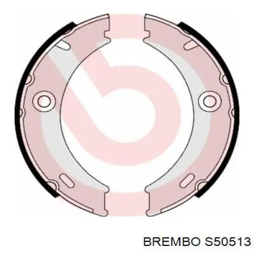 S50513 Brembo колодки ручника (стояночного тормоза)