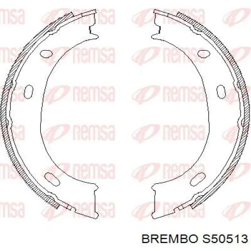 Колодки ручника S50513 Brembo